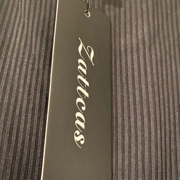 Dress with black and white stripes - Picture 3 of 3